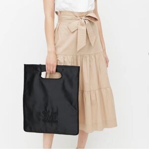 Max Mara  satin silk logo hand bag